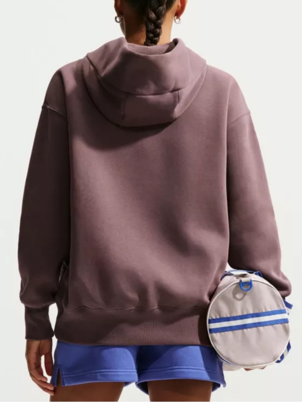 Nike Women's Dark Brown Hooded Pullover Sweatshirt - Picture 2 of 7